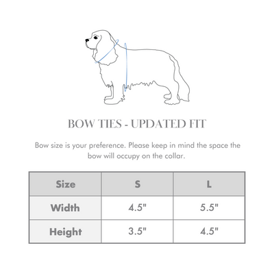 Bow ties size guide