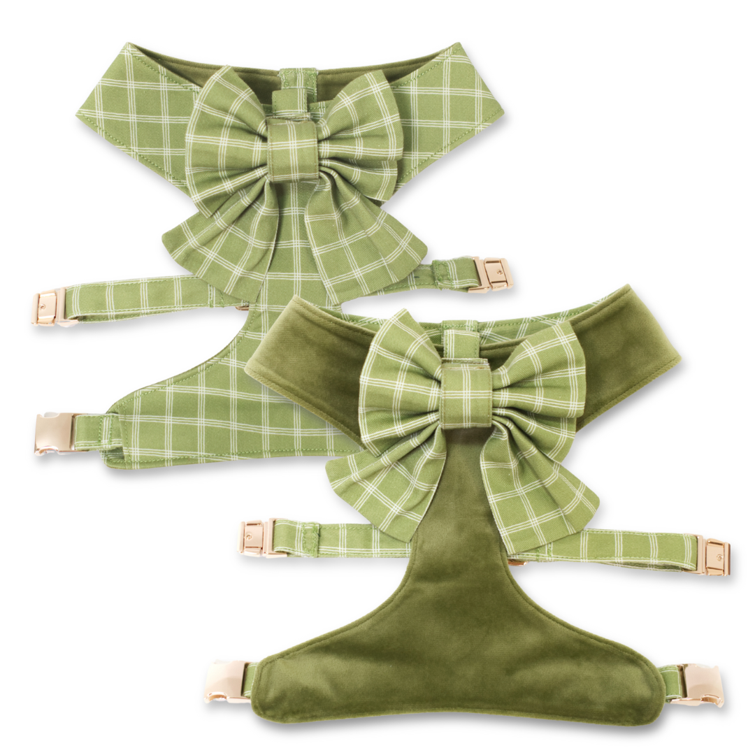 Meadow Reversible Dog Harness Sailor Bow