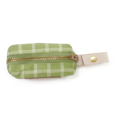 Olive green dog poop bag holder