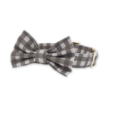 Mountain Stone Classic Dog Collar + Bow Tie