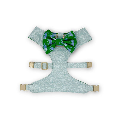 Leopard Parade Reversible Dog Harness + Leopard Parade Bow Tie