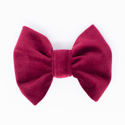 Limited Edition Velvet Mulberry Classic Dog Bow Tie