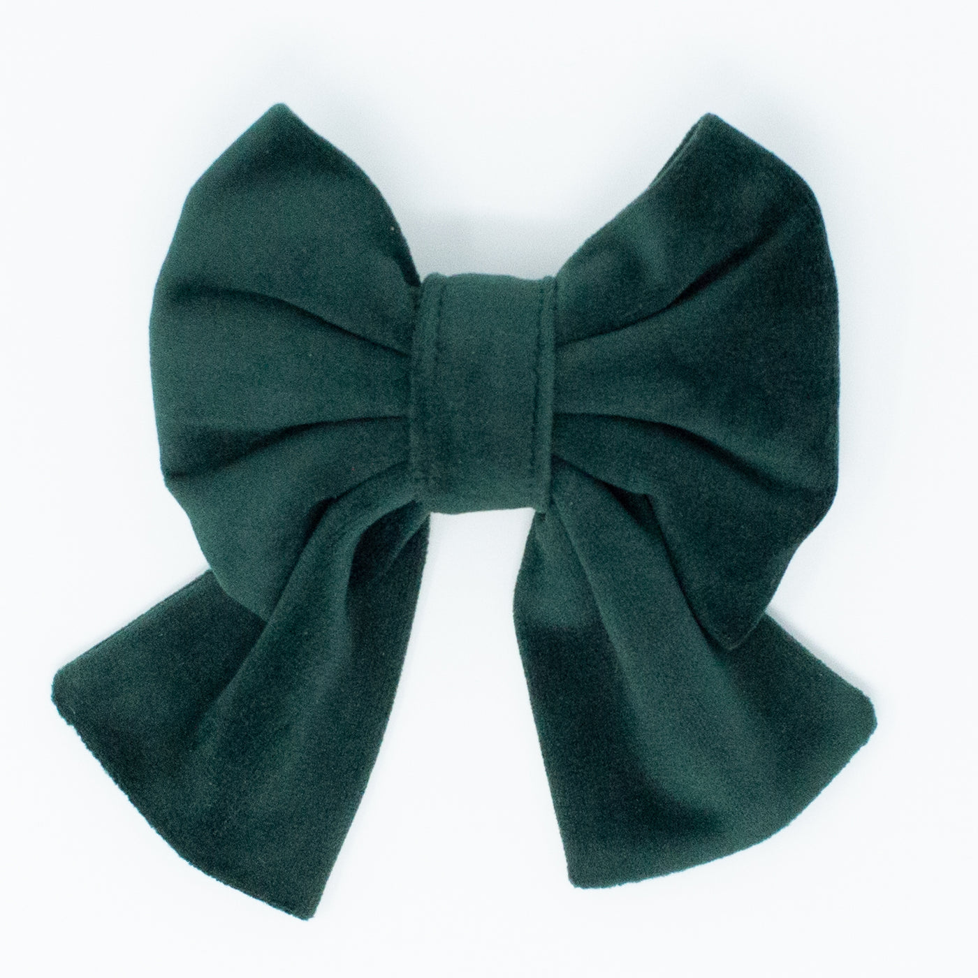 Limited Edition Velvet Evergreen Sailor Dog Bow