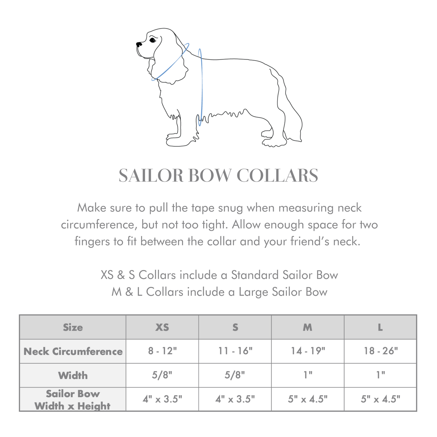 Mountain Stone Classic Dog Collar + Sailor Bow