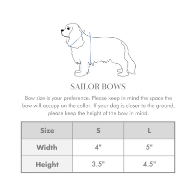 Velvet Evergreen Sailor Dog Bow