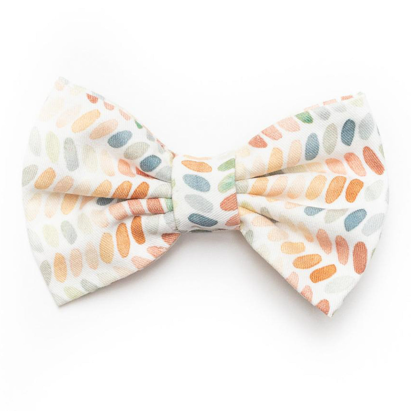 Classic dog bow tie in multi-color ovals