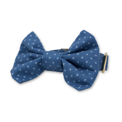 Starry Sky Classic Dog Collar + Bow Tie